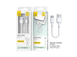 Cabo Usb-C M para Usb-A M 17Cm JC Nb1338 Branco