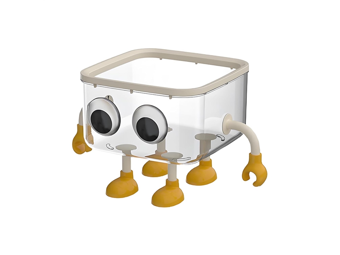 Papelera de Mesa Transparente com Tapa. ZYBLSSBB