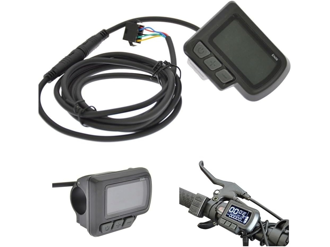 Display Lcd Para Bicicleta Elétrica, Velocímetro, Impermeável, 24v, 36v, 48v