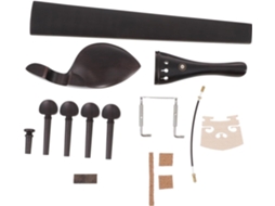 Conjunto De 9 Peças De Acessórios Para Violino Em Ébano