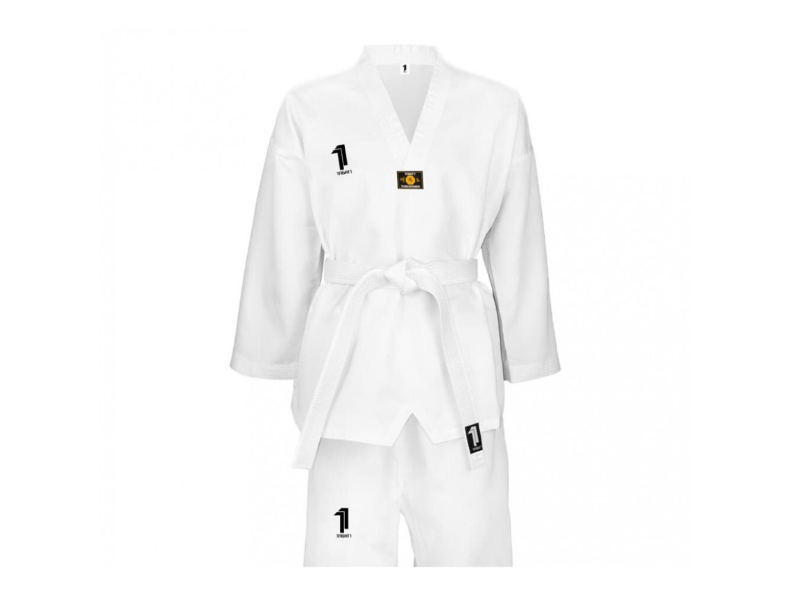 Taekwondo Dobok Bordado 1Fight1 Club (Tam: 1,70 m)