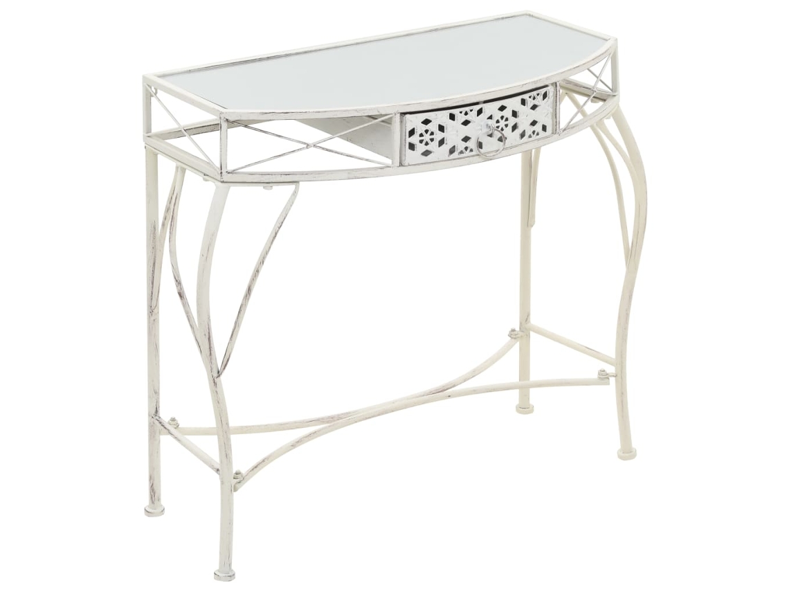 Vidaxl Mesa De Apoio Estilo Francês 82x39x76 Cm Metal Branco