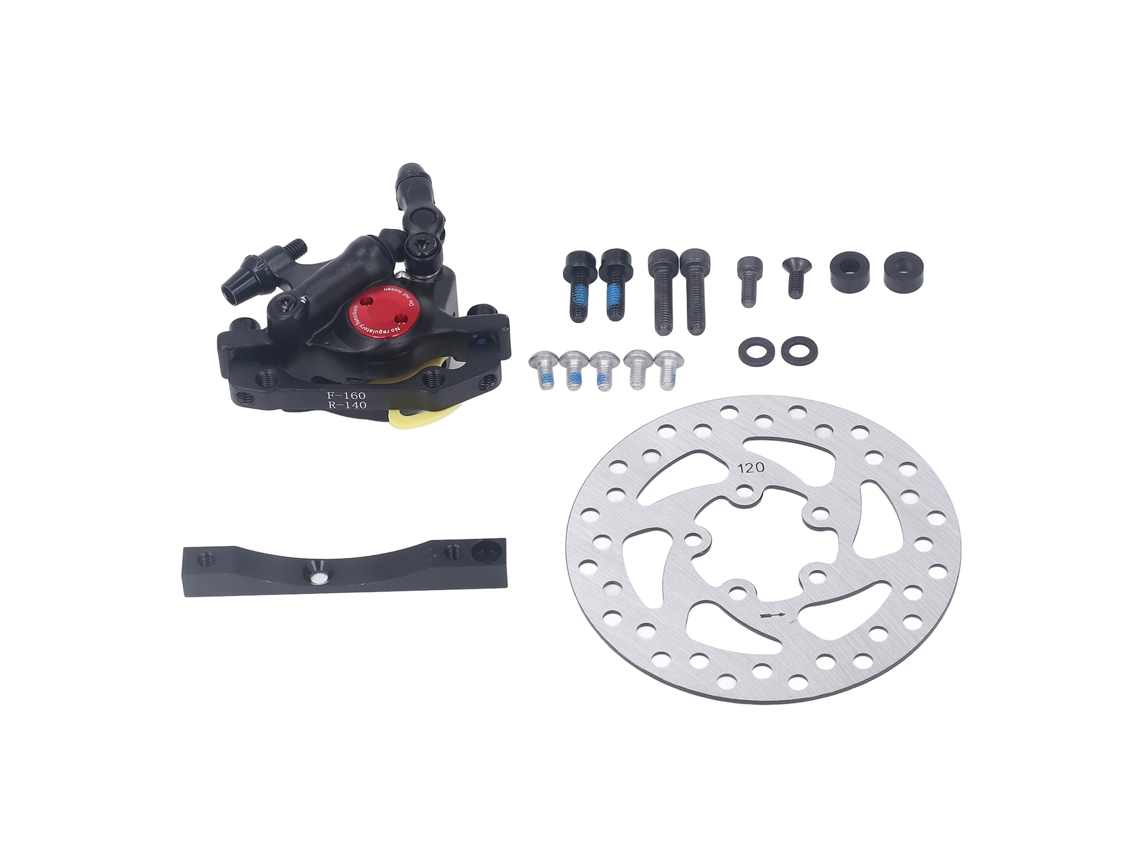 Rebe-kit De Freio Hidráulico Para Patinete Elétrico 120mm Disco De Freio Pinça Para Xiaomi M365 Pro Pro 2 Straight