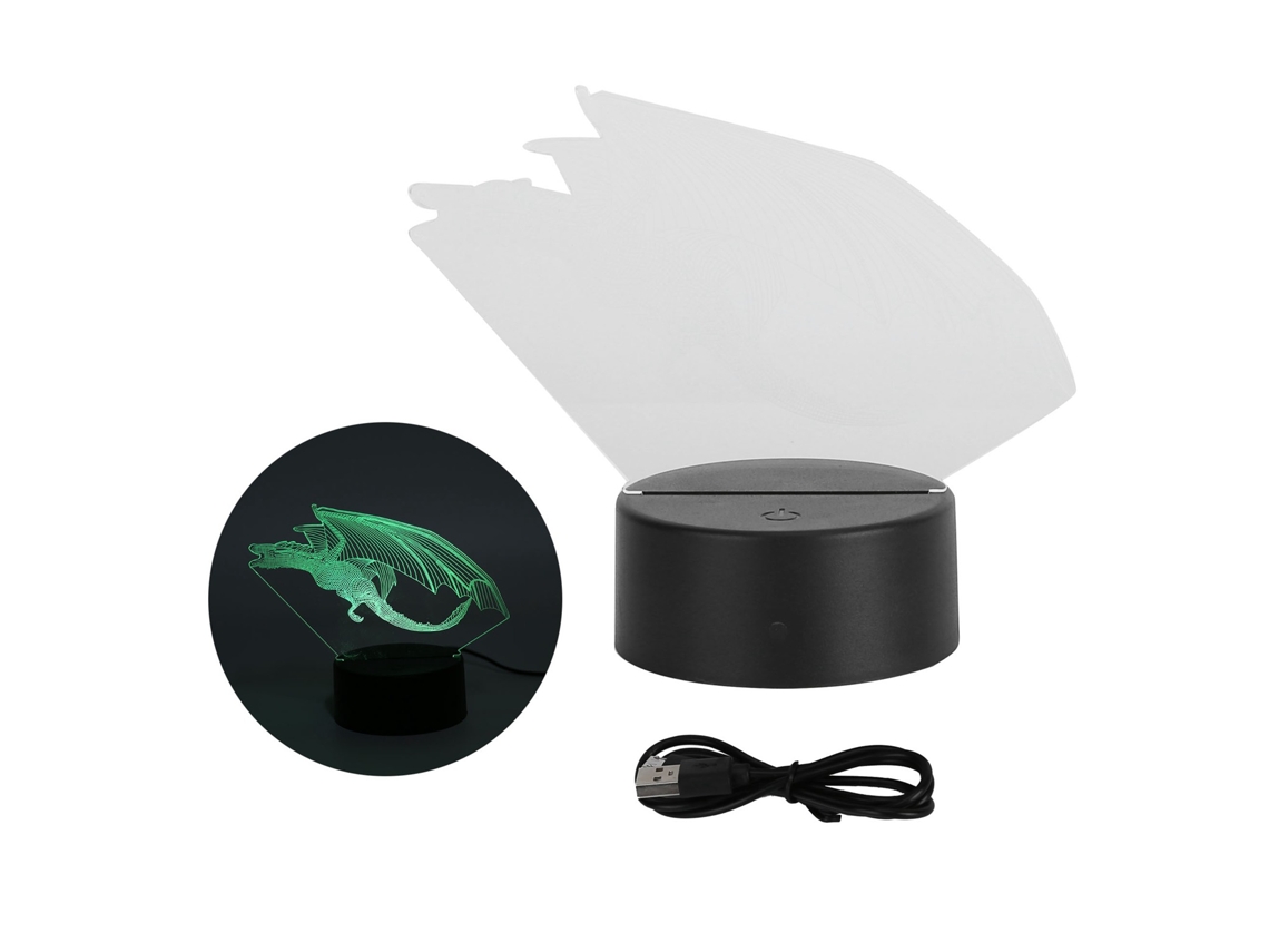 Luminria 3d Touch, Luz Noturna Led, Abajur De Cabeceira Para Decorao De Quarto Infantil, Presente De Aniversrio, Alimentao U Aquaforge