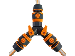 Conector Divisor De Torneira Triplo Reforçado Com Torneiras.