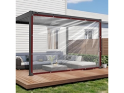 Transparent Tarpaulin Waterproof With Eyelets, See Through Tarpaulin For Greenhouse, Garden Tarpaulin, Transparent Cover