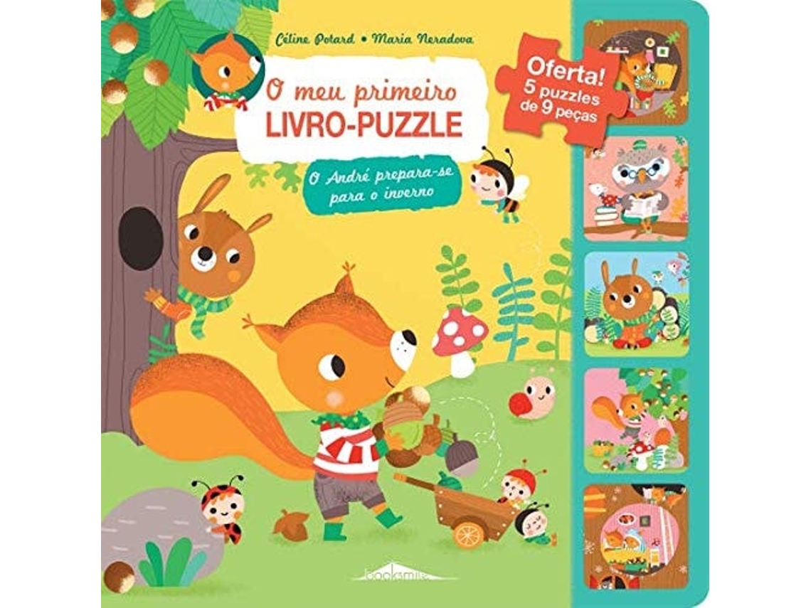 Livro O Meu Primeiro Livro-Puzzle O André Prepara-Se Para O Inverno  de Céline Potard (Português)