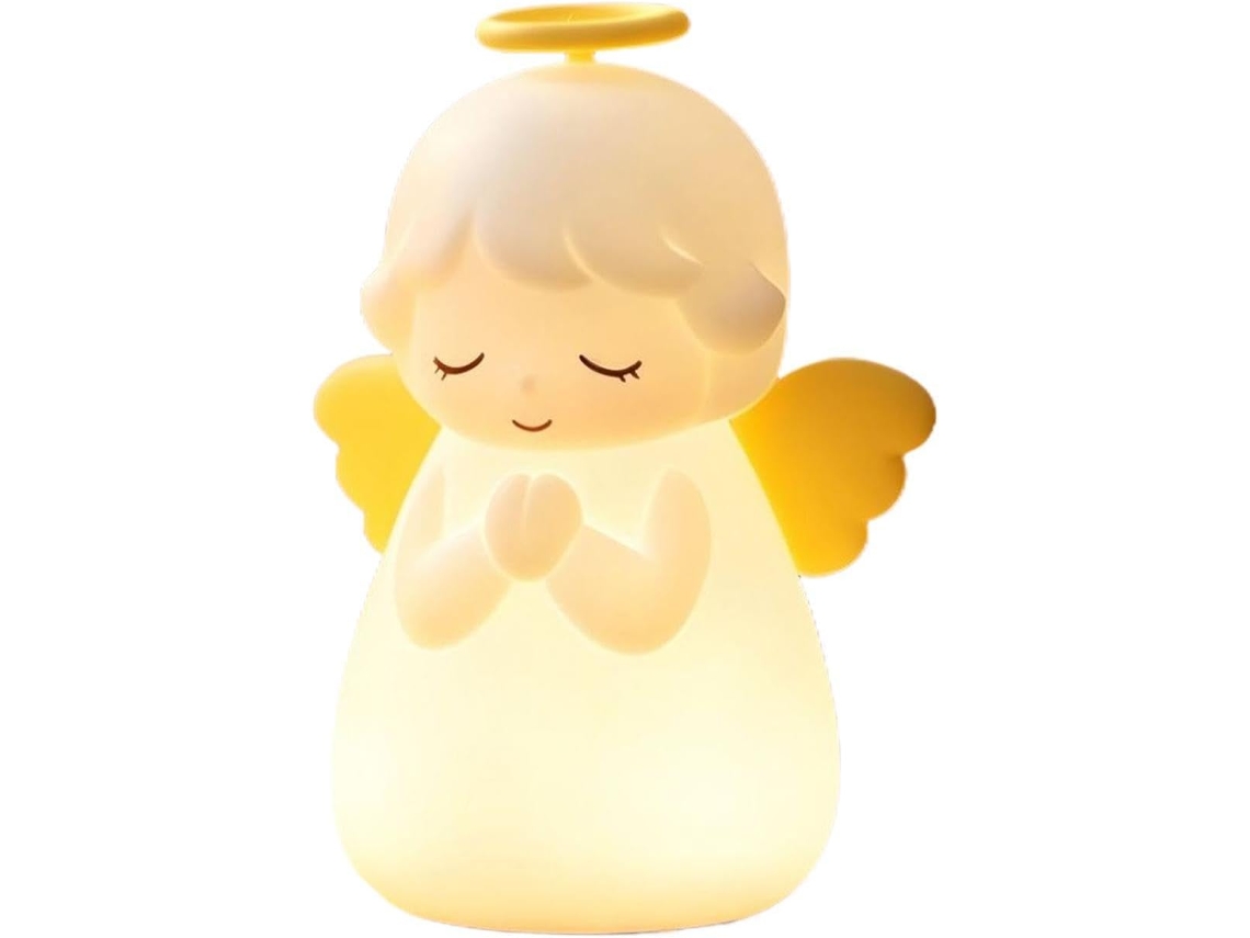 Luminária Noturna Em Formato De Anjo Com Temporizador Para Leitura.