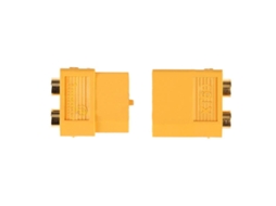 1 Par de Conectores Amass Xt60+ com Revestimento, Macho e Fêmea, para Baterias de Drones e Aviões Rc. MDUG
