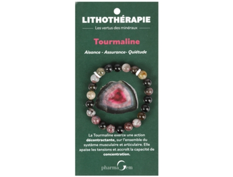 Farmagem Pulseira Litoterapia Turmalina 8 Mm PHARMAGEM