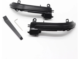 Piscas De Led, Piscas De Led Dinâmicos Pretos, Luzes De Espelho Sequenciais, Para Bmw Série 1 2 3 4 X1 M F20 F30 F34 F36