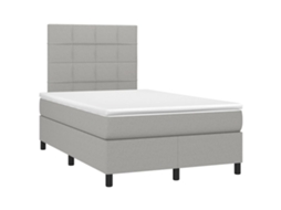 Box Spring Bed, Box Spring Beds Vidaxl Cinzeto Tecido (120 X 190 Cm)