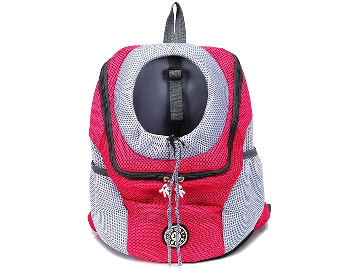 Mochila de Transporte para Cães e Gatos, Dobrável, Tamanho G, Vermelha AQUAFORGE