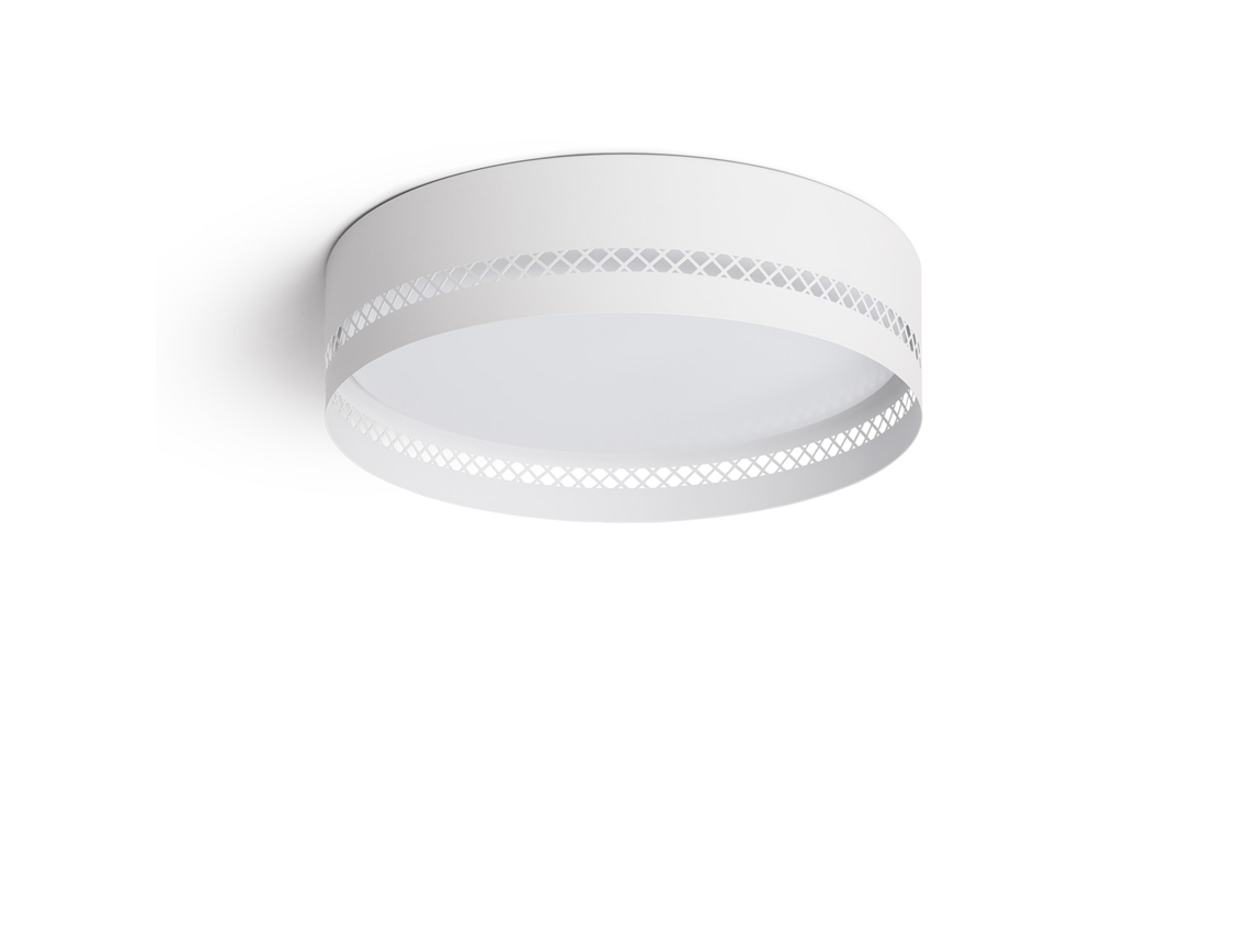 Plafón De Teto Led 30w Em Aço Walital S Branco Mate