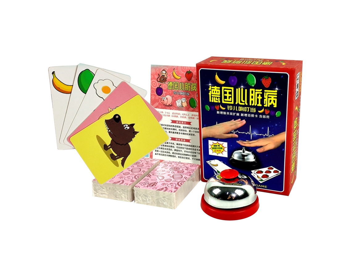Primerox jogo Pit com Sino e Cartões Largos para Festa Casual Toque Confortável e Interativo