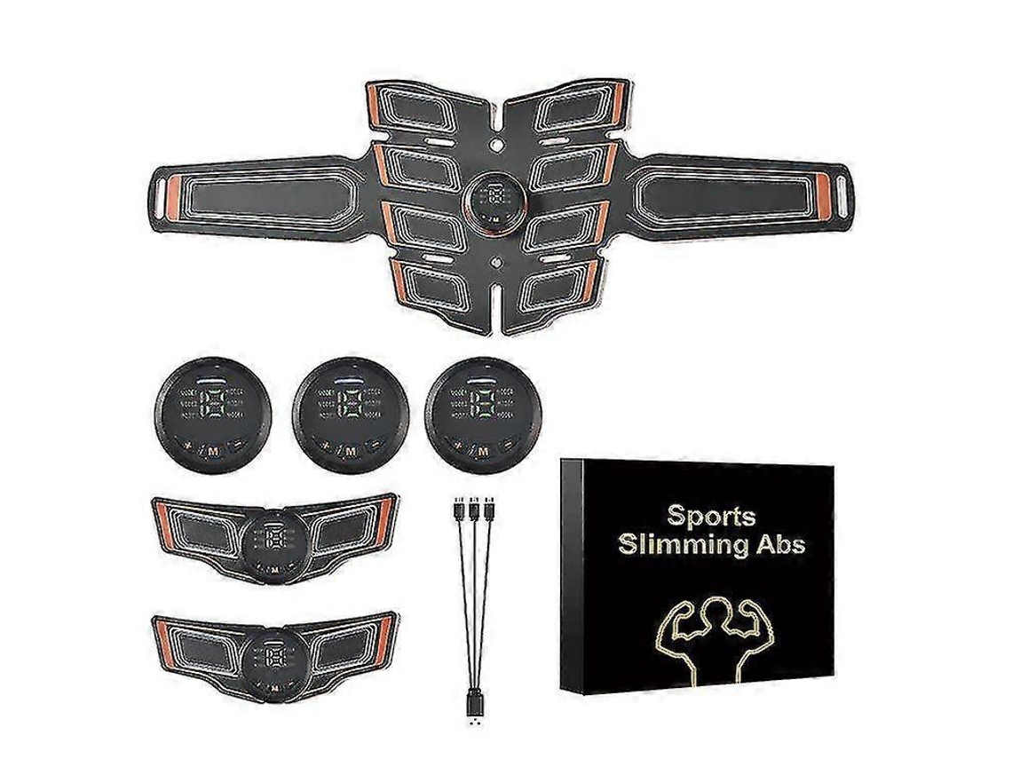 Estimulador Abdominal Para Treinamento Muscular, Máquina Smart Fitness Ems Para Homens Dgzd Laranja Slowmoose