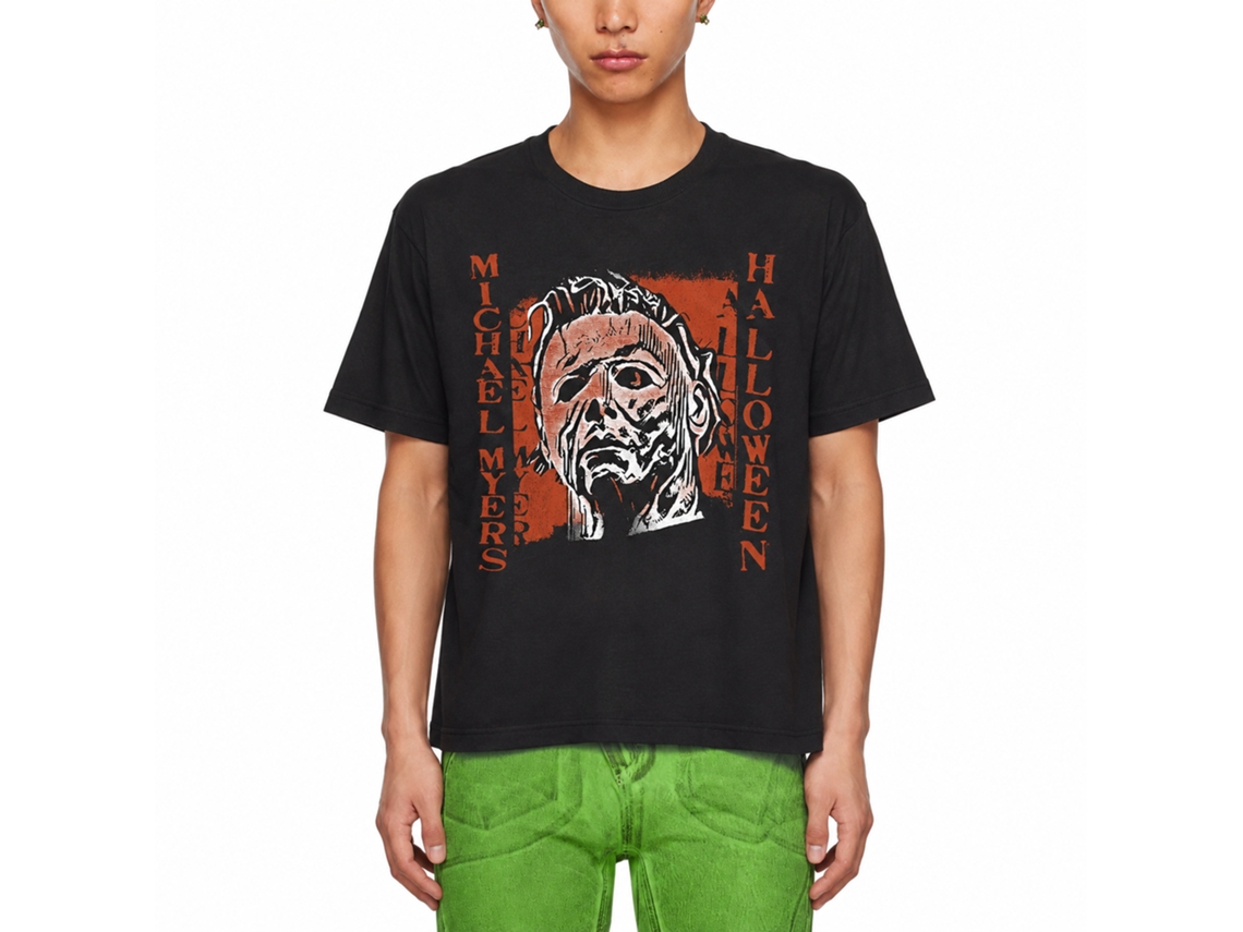 Rockinstone Halloween Movie Spooky Myers Black Adult T-shirt Size:xl