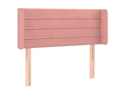 Cabeceira C/ Abas Veludo 83x16x78/88 cm Rosa MAISON EXCLUSIVE