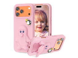 Capa Para Celular Penguin Baby Em Eva À Prova De Choque Com Suporte Para Iphone 17 Pro