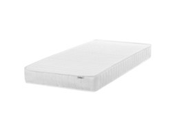 Colchão de 7 zonas com enchimento de espuma viscoelástica BELIANI Snoozy de Molas ensacadas Branco 90x200x16