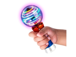 Mali varinha Luminosa com Led Giratório Bola Flash 19cm Brinquedo Festas Aniversário Infantil