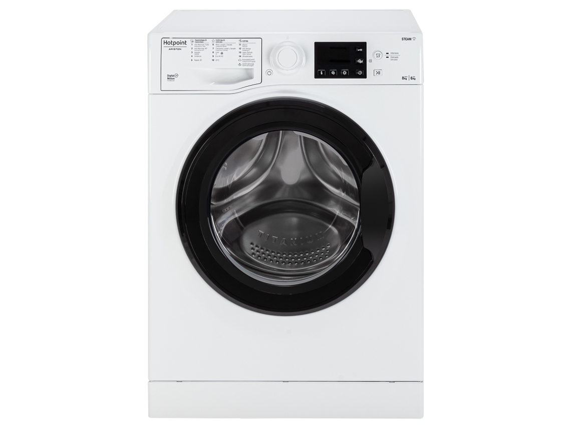 Máquina de Lavar e Secar Roupa HOTPOINT RDG 864348 WK V SPT (6/8 kg - 1400 rpm - Branco)