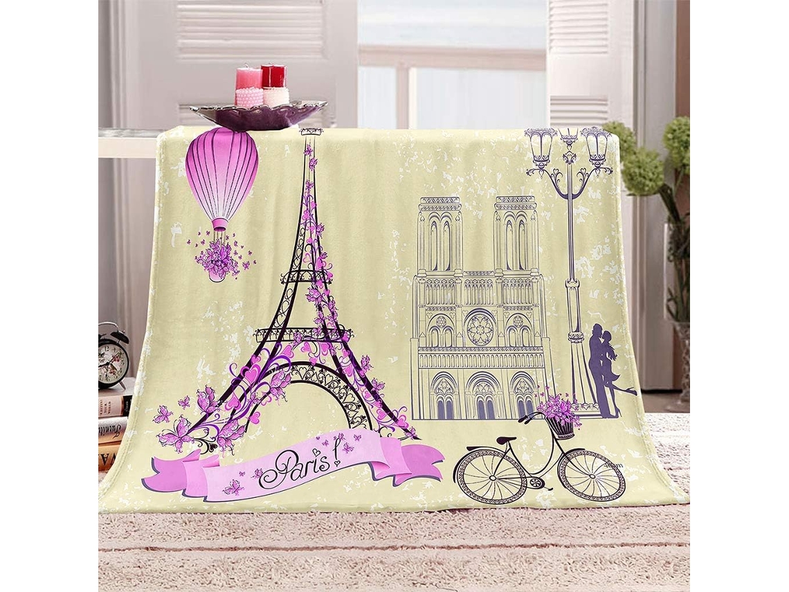 Manta de Microfibra Fansu Flanela Macia e Fofa 3d para Cama Sofá Ou Se Manter Aquecido no Inverno 150x130cm, M