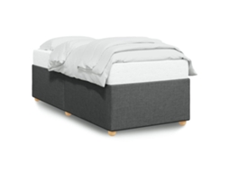 Estrutura de Cama Sem Colchão Tecido Cinzento escuro MAISON EXCLUSIVE (80x200 cm)