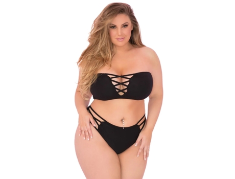 Conjunto de Lingerie PINK LIPSTICK Preto (L)