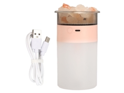 Umidificador E Difusor Rock Led Colorido Rosa 250ml