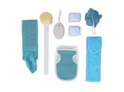 Kit de Banho e Massagem 2026 com Esponja Esfoliante, Escova de Banho e Escova com Cabo Longo para Casa