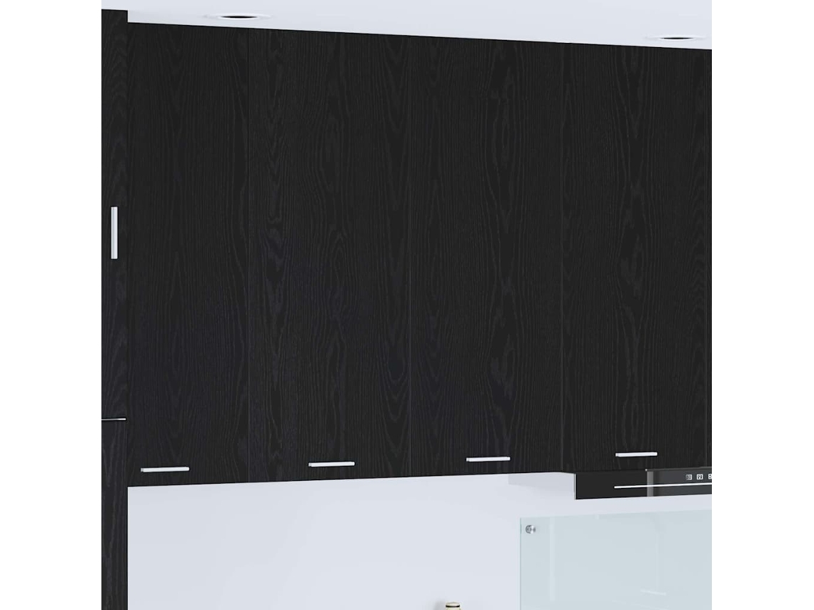 Vidaxl Armário Suspenso Carvalho Preto 80 X 31 X 100 Cm