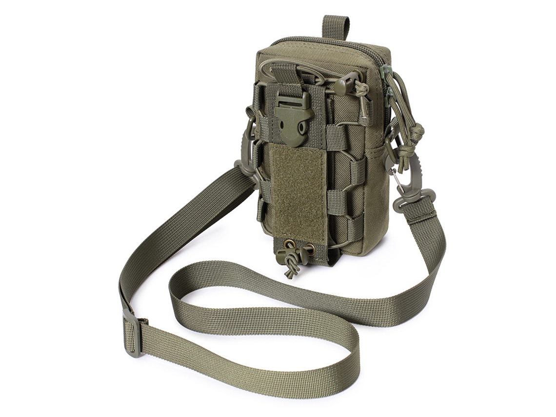 Bolsa De Cintura Com Fivela Ajustável Elástica Bolsa Transversal Verde Cuich