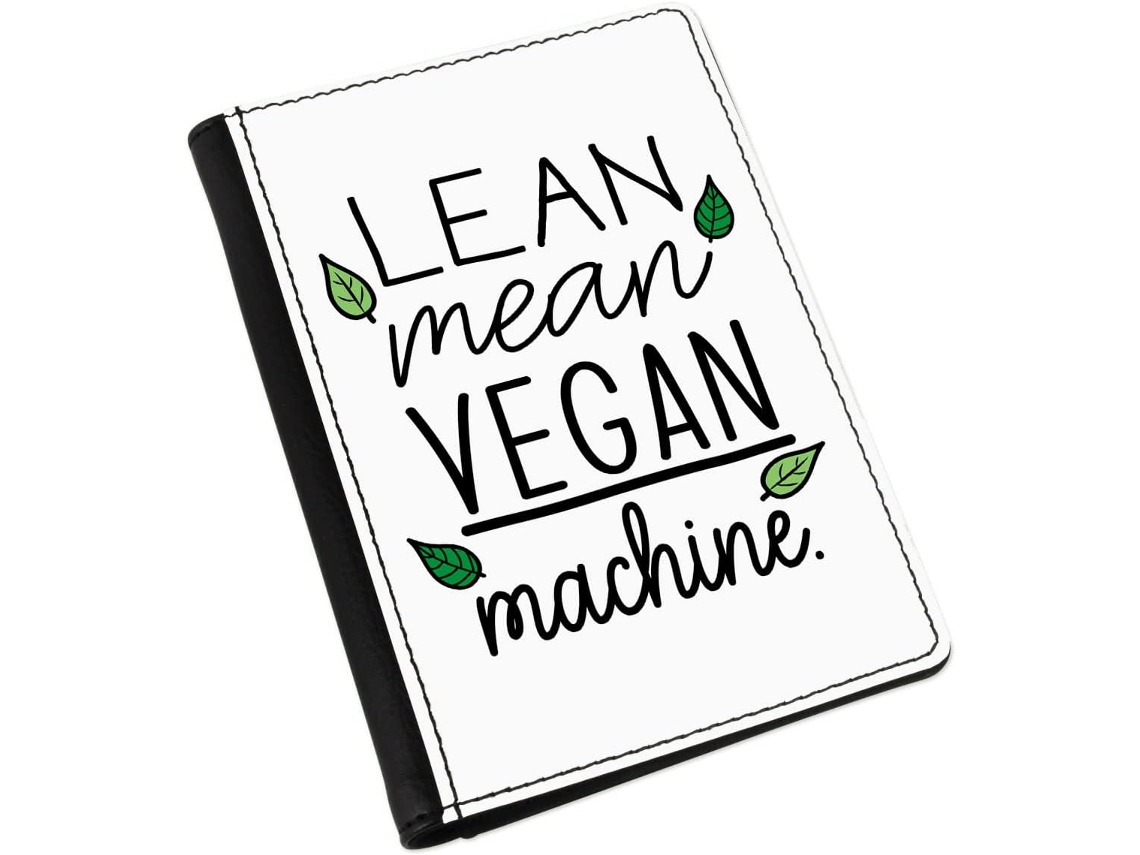 Capa para Passaporte Lean Mean Vegan Machine Ideal para Diversas Ocasiões