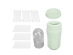 Eyf bandeja de Cubos de Gelo Giratória com Liberação Rápida Reutilizável para Freezer Verde