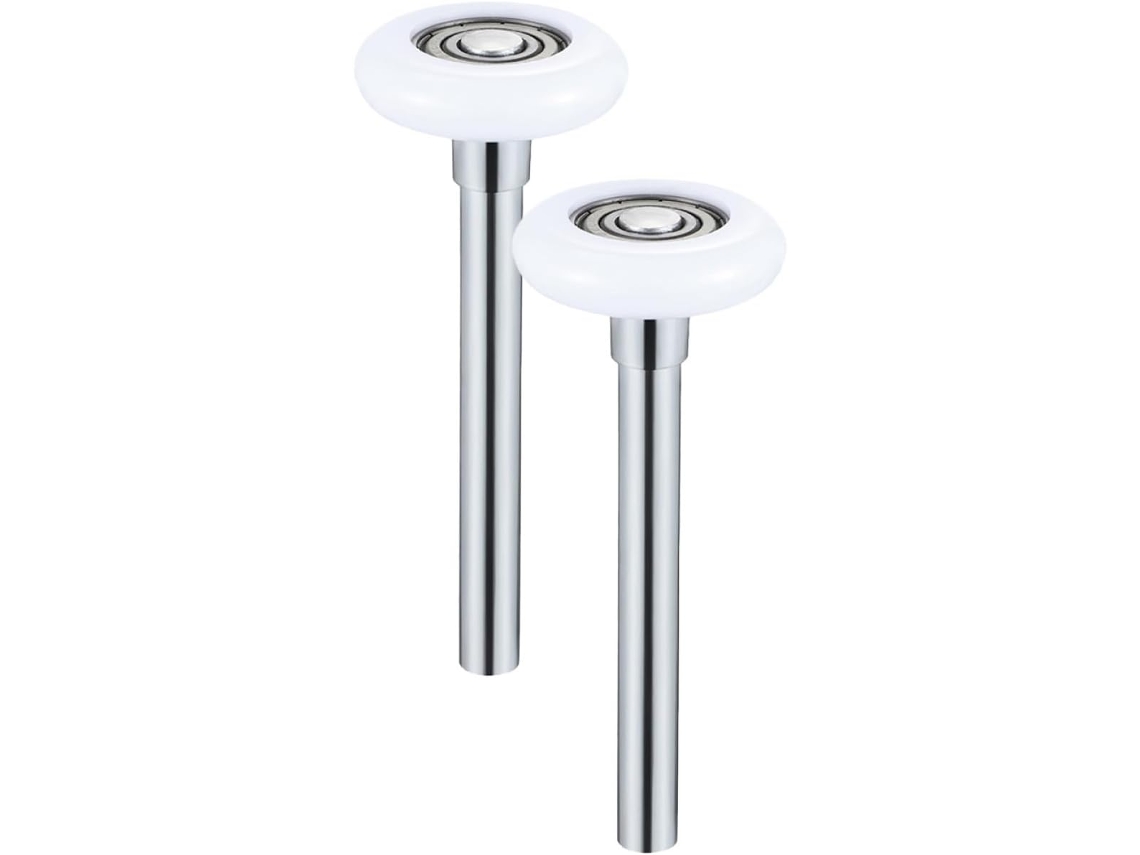 Conjunto Com 2 Roletes De Nylon De Reposição Para Porta De Garagem, Mecanismo Protegido.