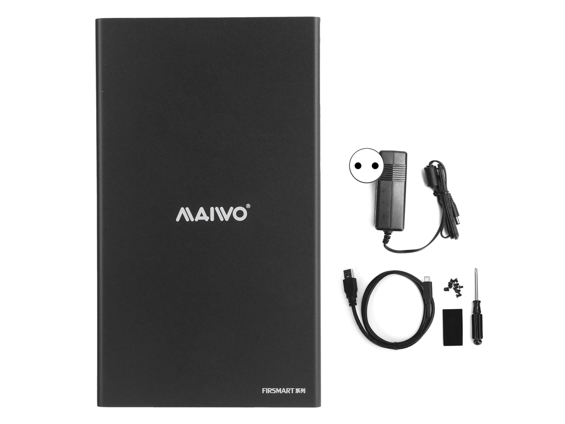 Enclosure De Disco Rígido Externo Tipo C Maiwo Com Splitter Hub Usb3.1 Caixa Ssd