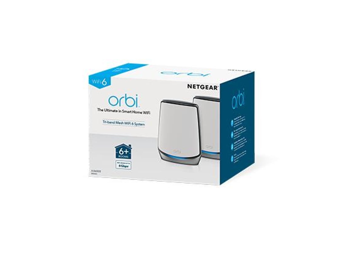 Netgear Orbi Ax6000 Router Sem Fios Gigabit TriBand 2.4 Ghz