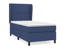 Box Spring Bed, Box Spring Beds Vidaxl Azul Tecido (90 X 190 Cm)