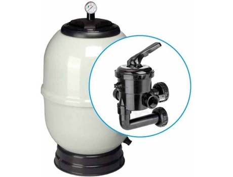 Filtro Piscina SUINGA (450 Mm - Saídas 1½'- com Válvula Bayoneta)