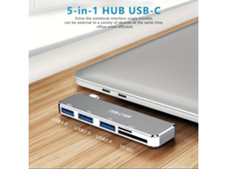 Wowssyo 5 Em 1 Usb C Hub Leitor De Cartão Presentevayotoy