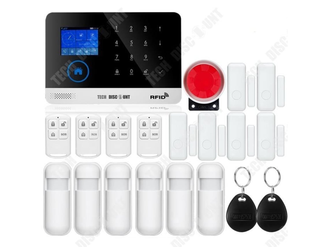 Smart graffiti teclado toque alarme wifi GSM alarme 2.4 polegadas TFT tela colorida multifuncional dispositivo anti-roubo TECH DISCOUNT (Outlet Grade A)