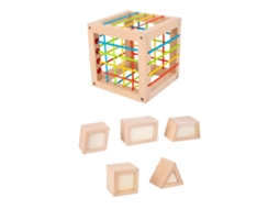 Ats juguete de Classificação para Bebês Cubo Colorido Juguetes de Aprendizagem Multissensorial para Meninos e Meninas Presente