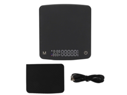 Balança Digital Para Café E Cozinha, Capacidade E Precisão 500g / 0,01g, Temporizador Integrado, Recarregável Por Usb
