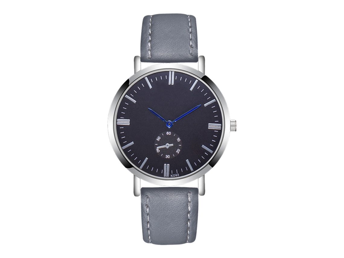 Reloj De Pulsera Para Hombre Moda Cuarzo Leisure Duradero Gris
