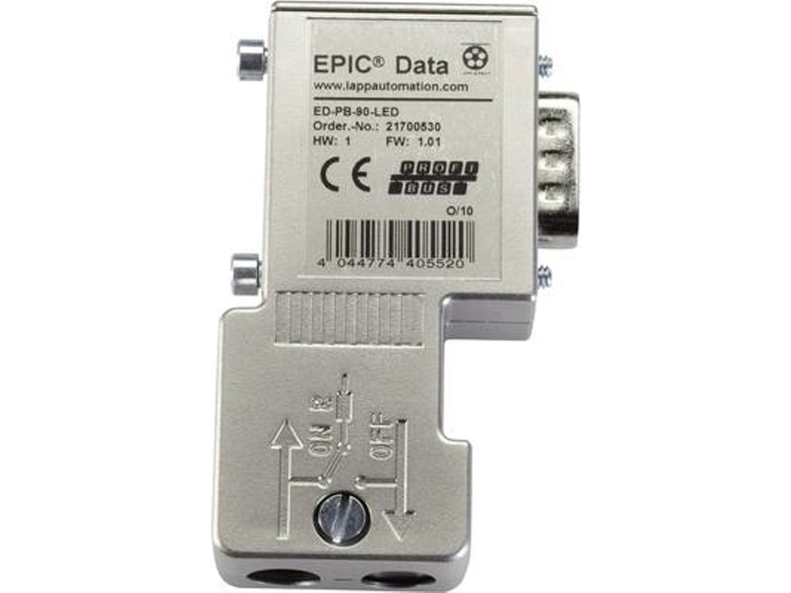 Cabo de lapela Epic® Data Conector Profibus com conexão de parafuso Epic® Ed Pb 90 Led S Conteúdo 1 pc. (21700530)