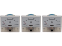 3x 85c1-a Amperímetro Analógico Cc De Painel 30a Medidor Corrente