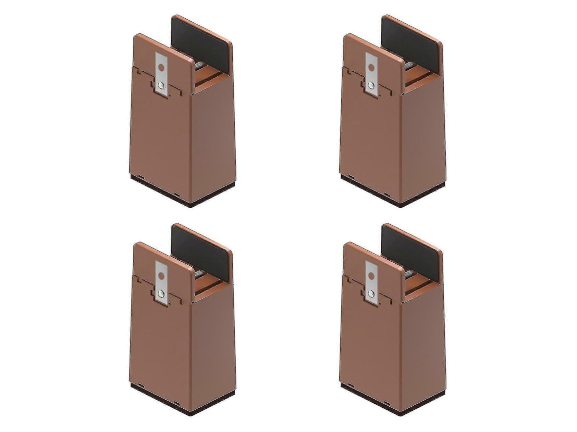 Elevadores De Pernas Para Móveis, Extensores De Pernas Ajustáveis ​​para Mesa De Centro, Mesa De Centro, Sofá Marrom 4 Peças Slowmoose