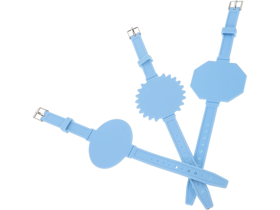 Pulseira Mémo Bloc-notes Effaçable 3 Peças Em Silicone Reutilizável Forma Montada E Design Ergonômico Para