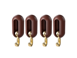 4 Pcs Ganchos de Parede com Adesivo Plegáveis Rotativos | S/MARCA